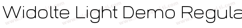 Widolte Light Demo Regular字体转换